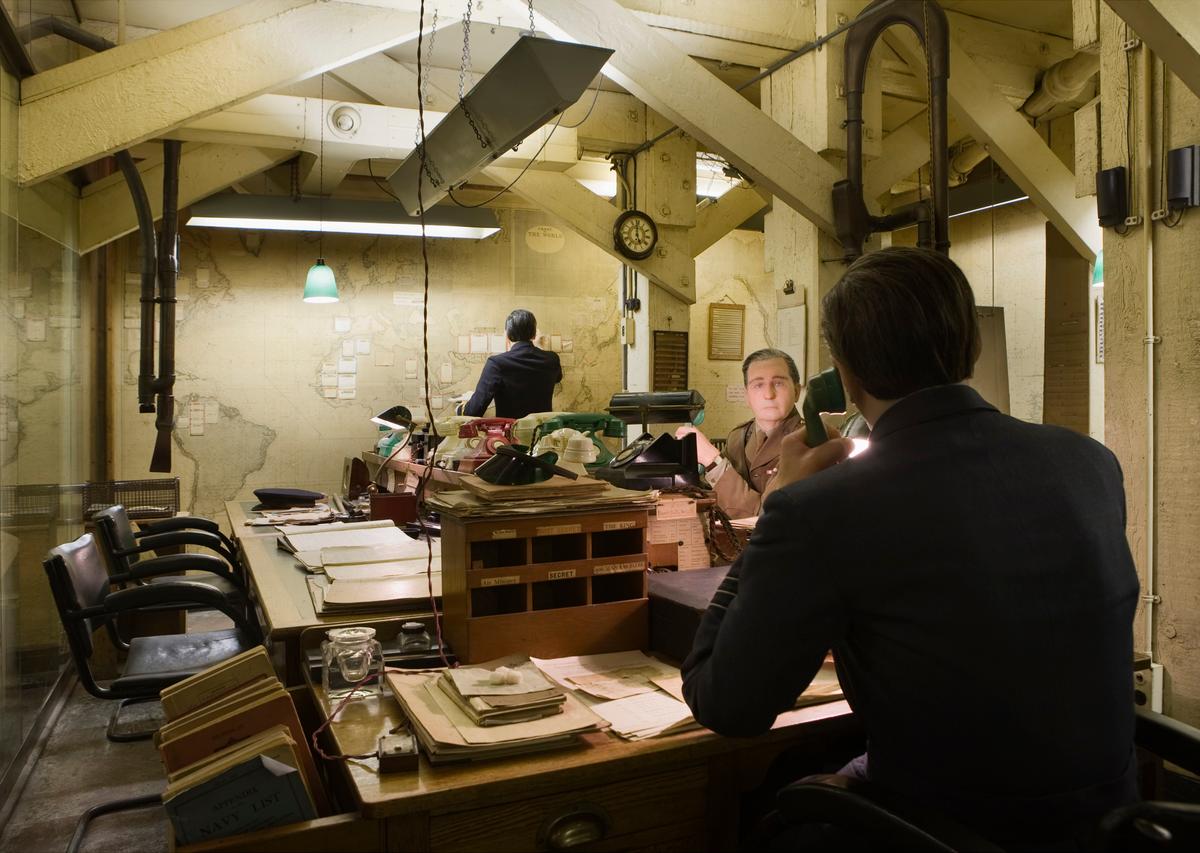 The Map Room within the Churchill War Rooms in London. (Courtesy of IWM)