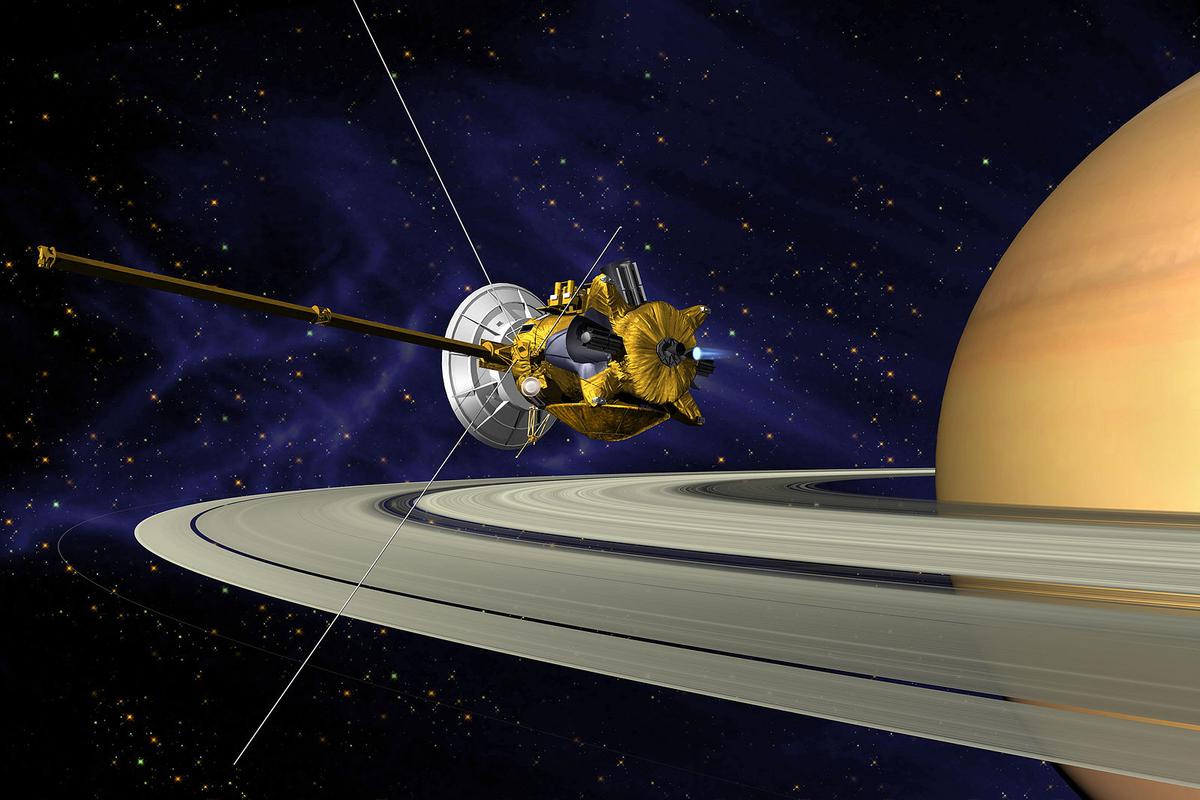 (<a href="https://en.wikipedia.org/wiki/File:Cassini_Saturn_Orbit_Insertion.jpg">NASA/JPL</a>)