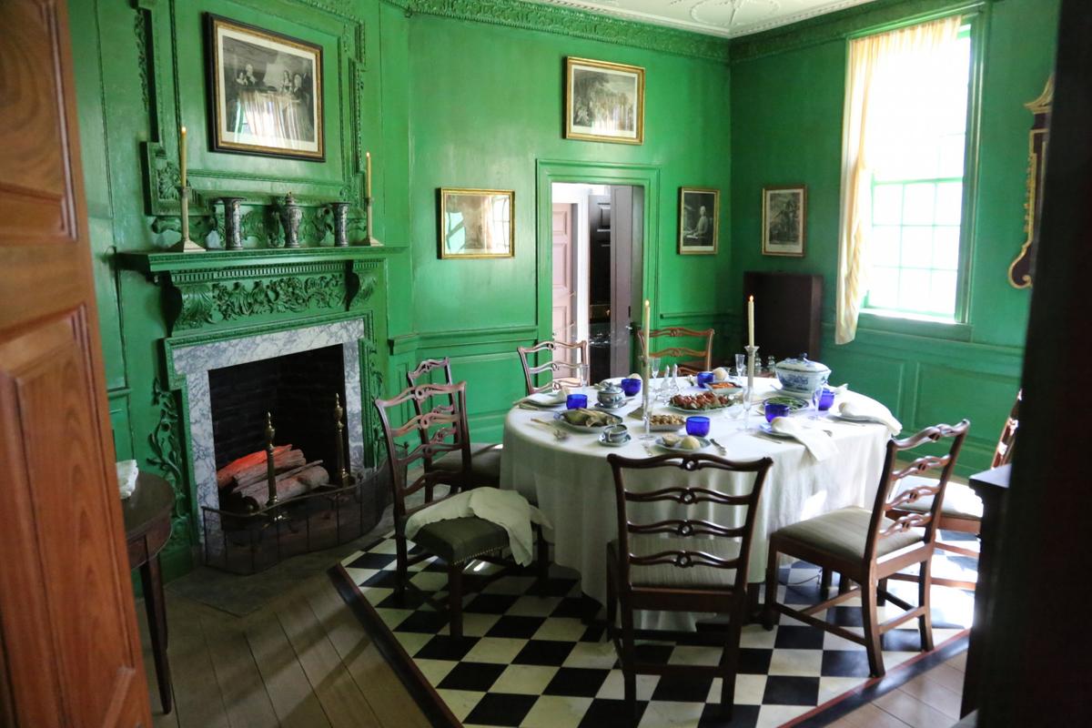The Dining Room at the Mount Vernon Mansion. (Courtesy of George Washington’s Mount Vernon)