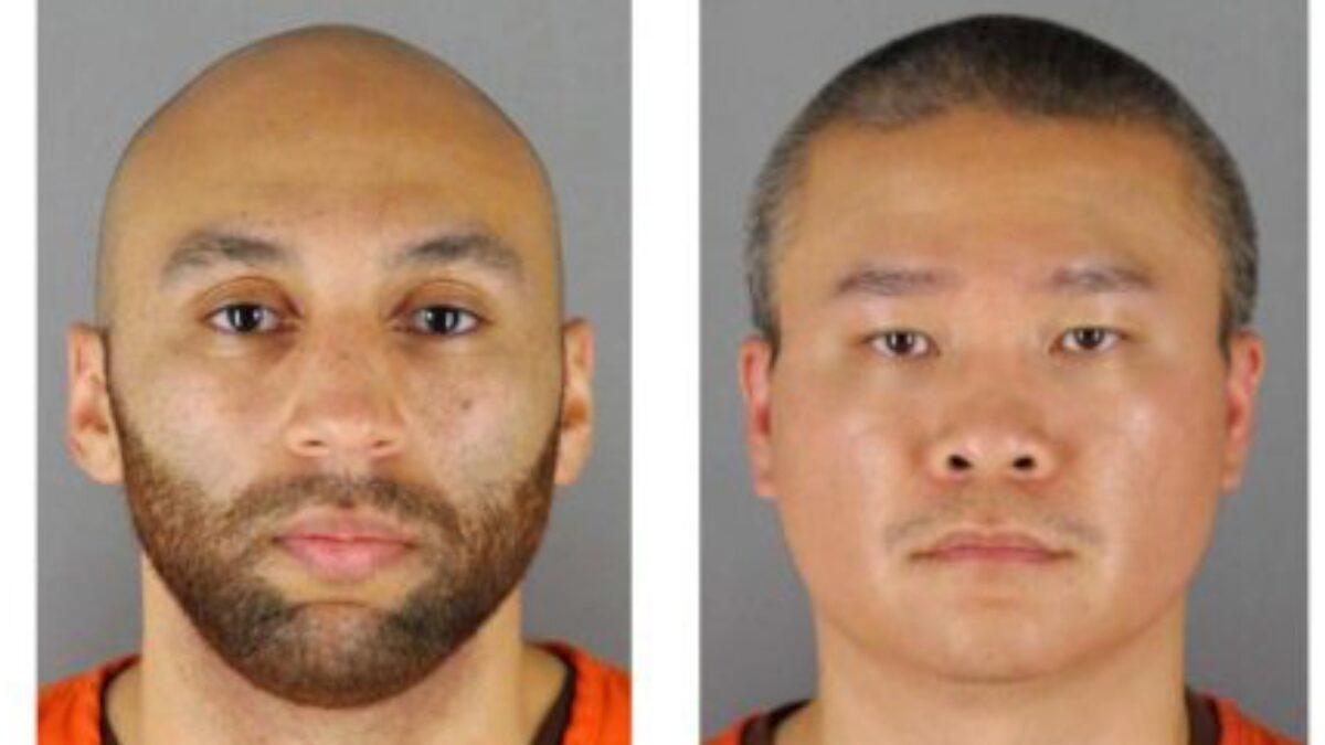 J. Alexander Kueng (L) and Tou Thao. (Hennepin County Sheriff's Office via AP)