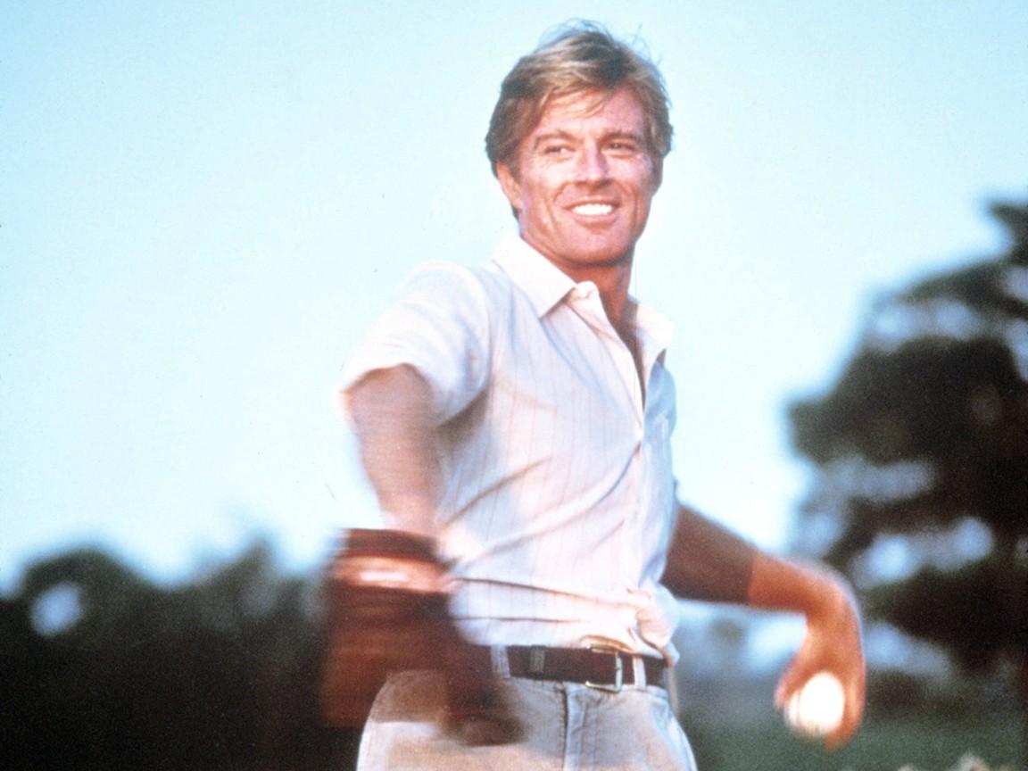 Robert Redford relied on his good looks to carry the role of baseball prodigy Roy Hobbs. (Tristar Pictures, Inc.)