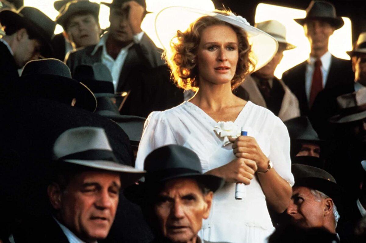 Glenn Close plays the good woman who acts as part of Roy Hobbs's redemption. (TriStar Pictures, Inc.)