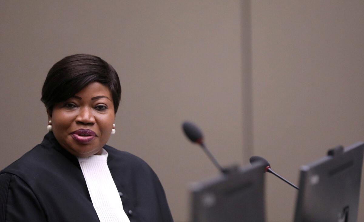 Public Prosecutor Fatou Bensouda attends the trial of Malian Islamist militant Al-Hassan Ag Abdoul Aziz Ag Mohamed Ag Mahmoud at the ICC (International Criminal Court) in The Hague, Netherlands, on July 8, 2019. (Eva Plevier/Pool/Reuters)