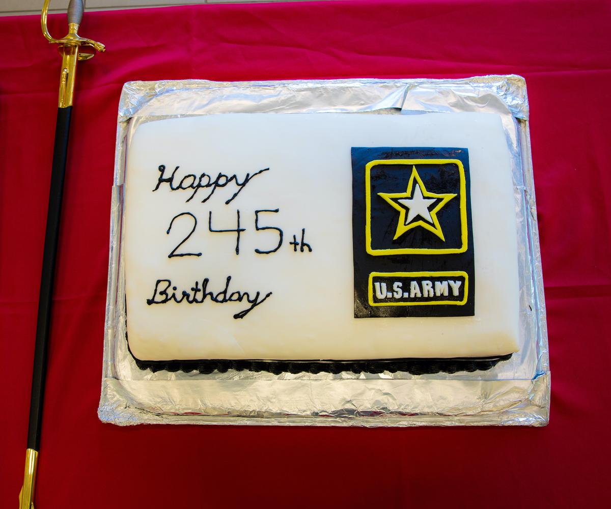 U.S. Army’s 245th Birthday cake (<a href="https://www.dvidshub.net/image/6239368/armys-245th-birthday-cake">Sgt. Christopher Stewart</a>/U.S. Army)