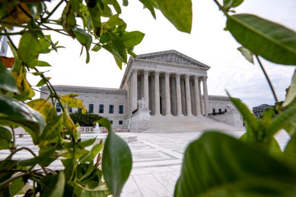 The Supreme Court is seen in Washington, early on June 15, 2020. (J. Scott Applewhite/AP Photo)