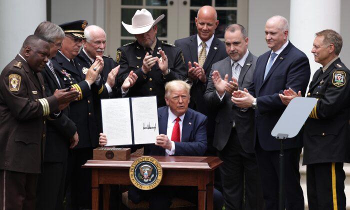 Trump Signs Executive Order on Police Reform: ‘Law and Order Must Be Restored’