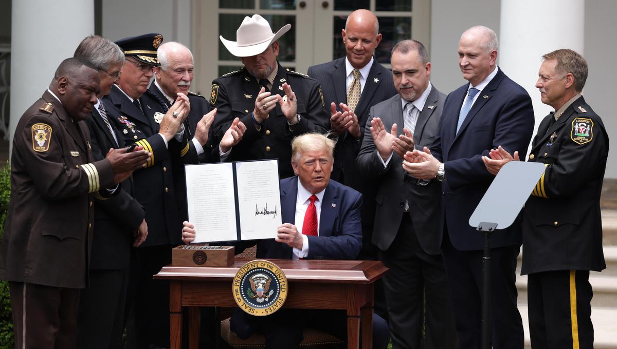 Trump Signs Executive Order on Police Reform: ‘Law and Order Must Be Restored’
