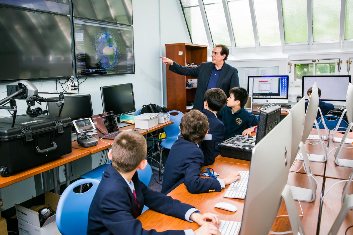 The school offers opportunities for students to use advanced technology to solve real-world problems in partnership with organizations such as NASA. (Courtesy of Northern Academy of the Arts)