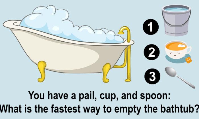 What Is the Fastest Way to Empty the Bathtub? Can You Solve This Baffling Bath Brainteaser?