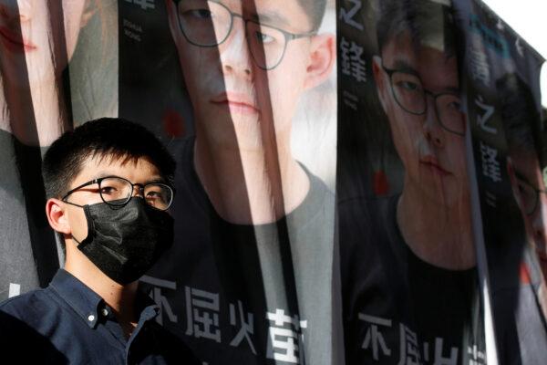 Pro-democracy activist Joshua Wong announces his plans to run for legislature, in Hong Kong on June 19, 2020. (Tyrone Siu/Reuters)