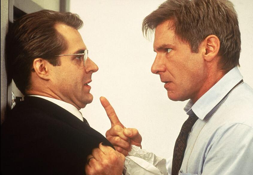 Henry Czerny (L) and Harrison Ford in "Clear and Present Danger." (Paramount Pictures)