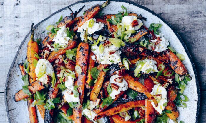Grilled Carrot Salad With Ricotta and Toasted Pecans