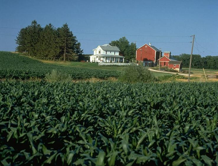Ray and Annie Kinsella's house in Iowa, in "Field of Dreams." (Universal Pictures)