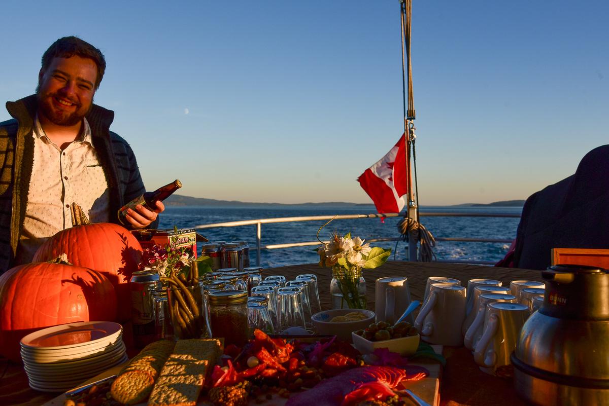 The Swell takes guests on a beer-themed cruise around Canada's Gulf Islands and along Vancouver Island. (Courtesy Maple Leaf Adventures)