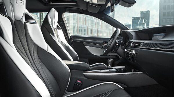White and Black leather interior. (Courtesy of Lexus)