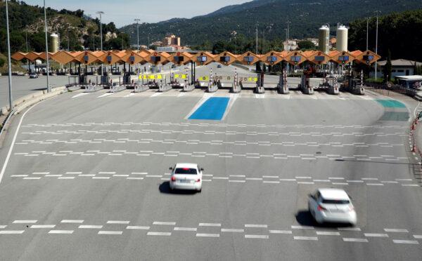 General view of the highway AP7 near the Spanish-French border as Spain reopens its borders to most European visitors after the CCP virus lockdown coinciding with the end of the state of emergency in the country, in La Jonquera, north of Girona, Spain June 21, 2020. (Albert Gea/Reuters)