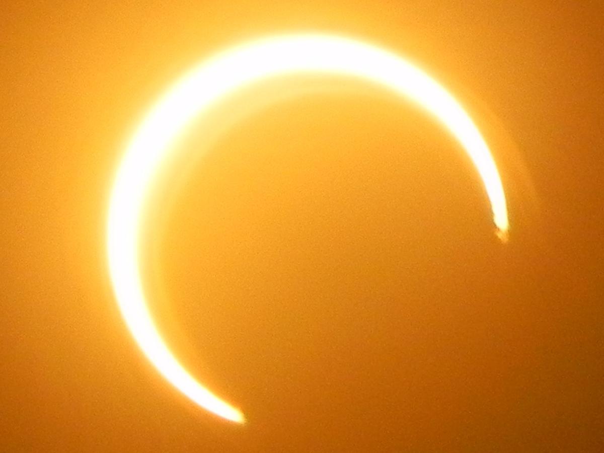 Solar eclipse on June 21, 2020, witnessed in Yemen at 8:09 a.m. local time. (<a href="https://commons.wikimedia.org/wiki/File:Solar_Eclipse_2020_-_001.jpg">Almuhammedi</a>/CC BY-SA 4.0)