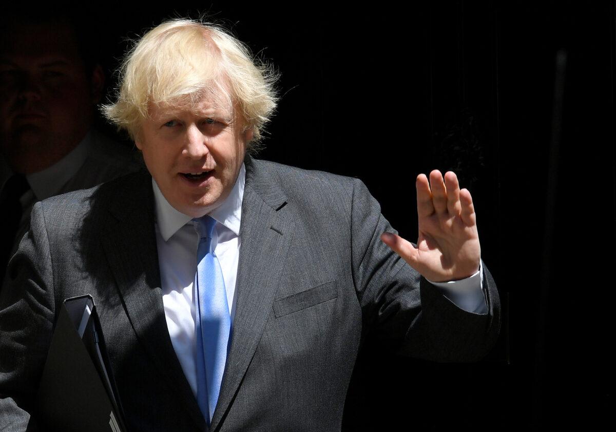 Britain's Prime Minister Boris Johnson leaves 10 Downing Street in London, UK, on June 23, 2020. (Toby Melville/ Reuters)