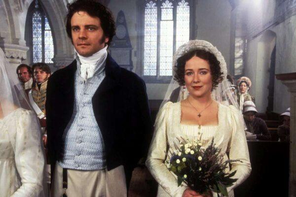 Colin Firth and Jennifer Ehle in the 1995 BBC miniseries “Pride and Prejudice.” (BBC)
