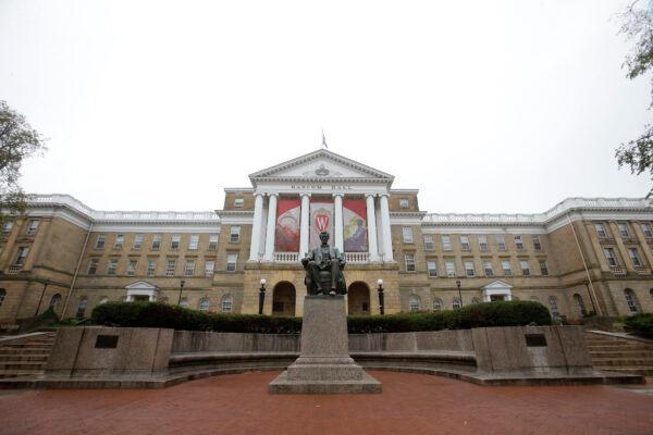 An outside view of Bascom Hall on the campus of the University of Wisconsin in Madison. (Mike McGinnis/Getty Images)