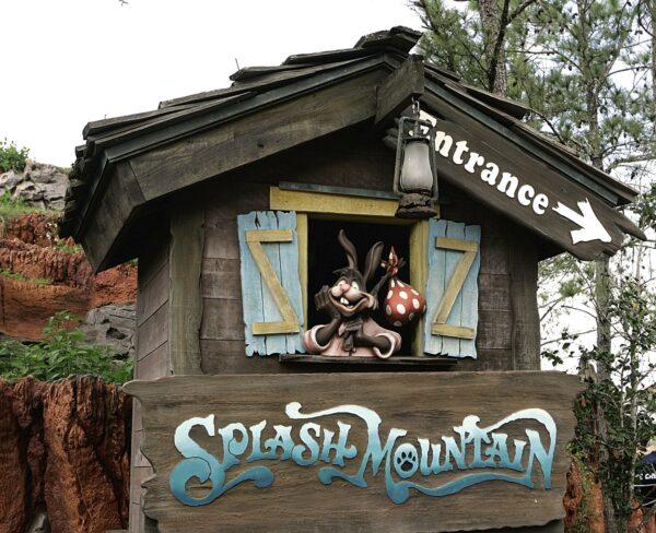 The character Brer Rabbit, from the movie, "Song of the South," is depicted near the entrance to the Splash Mountain ride in the Magic Kingdom at Walt Disney World in Lake Buena Vista, Fla., on March 21, 2007. (John Raoux/AP Photo)