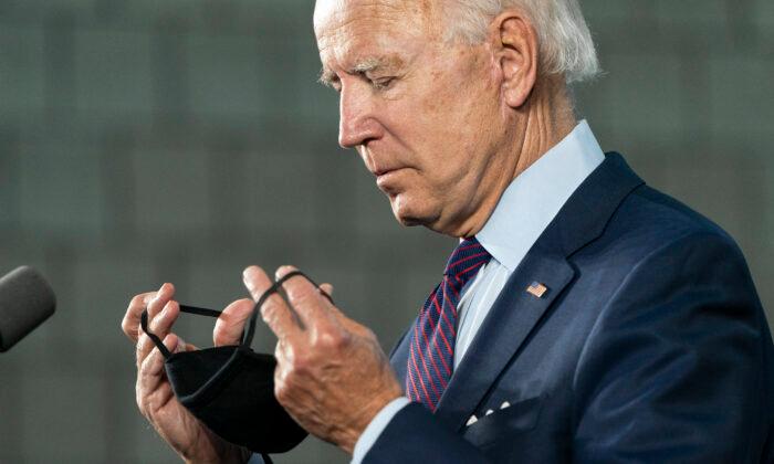 Biden Says He'd Use Executive Powers to Force People to Wear Masks in Public