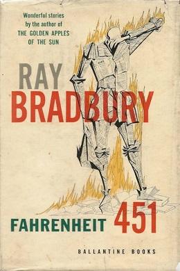 The first edition cover of Ray Bradbury’s classic dystopian novel.