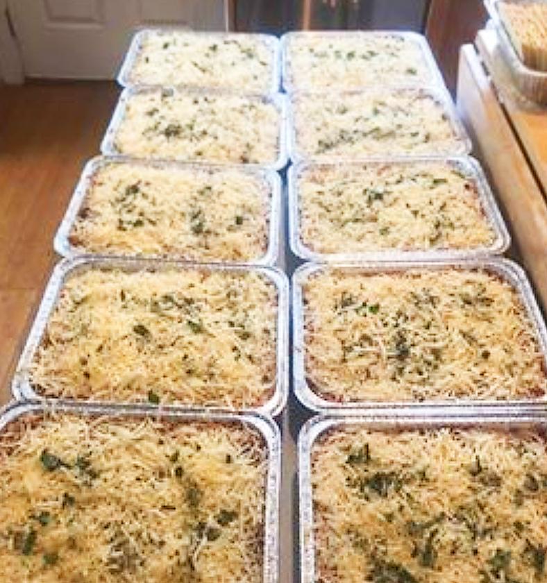 Meals prepared by Michelle Brenner using her family lasagna recipe. (Courtesy of Michelle Brenner)