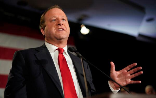 Colorado Gov. Jared Polis, then-governor-elect, speaks at a rally in Denver on Nov. 6, 2018. (Rick T. Wilking/Getty Images)
