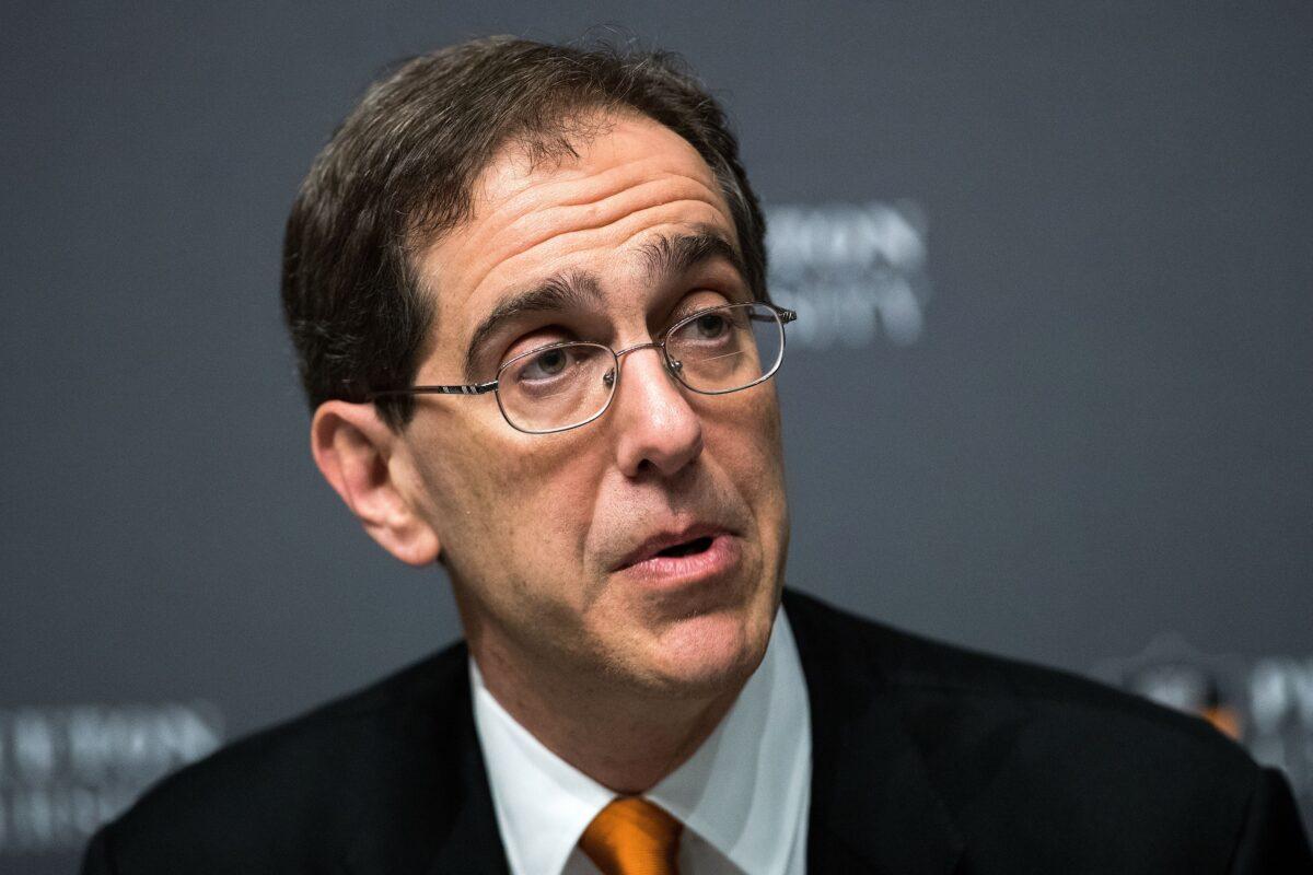 Princeton University President Christopher Eisgruber speaks in Princeton, N.J., in a file photograph. (Drew Angerer/Getty Images)