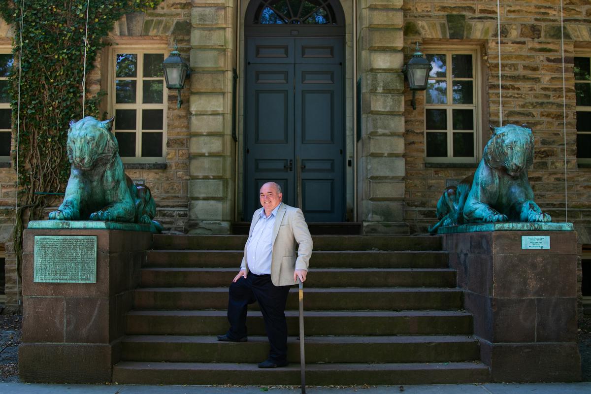 Steve Mariotti on the campus of Princeton University, N.J., on June 25, 2020. (Chung I Ho/The Epoch Times)