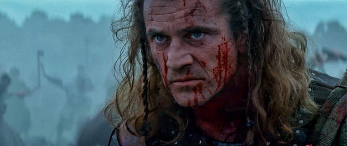 Mel Gibson as William Wallace, bent on revenge, in "Braveheart." (Paramount Pictures)