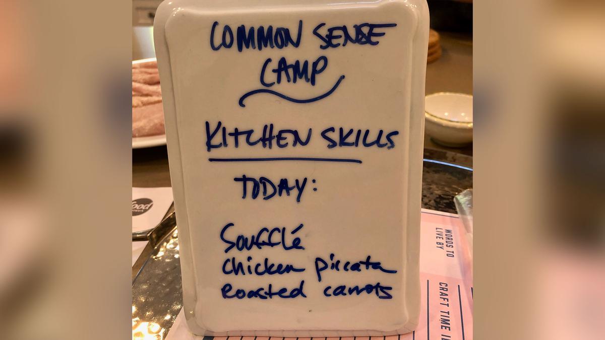 The second week of the camp focused on "Kitchen Confidence." (Courtesy of Oona Hanson)