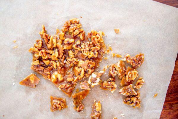 These salted maple walnuts are special. For optimal crunch, make them in advance to give them time to fully cool.