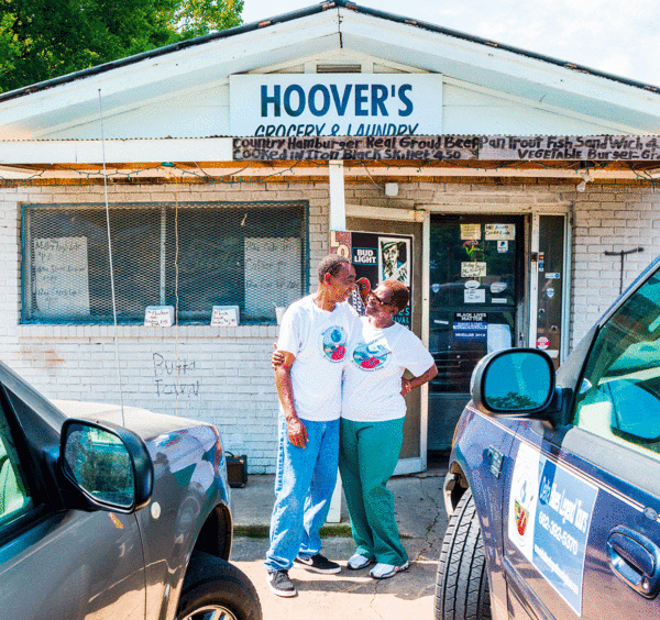 Sylvester and Mary Hoover of Hoover's Grocery in Greenwood, Miss. (Photo from the book "Serial Griller")