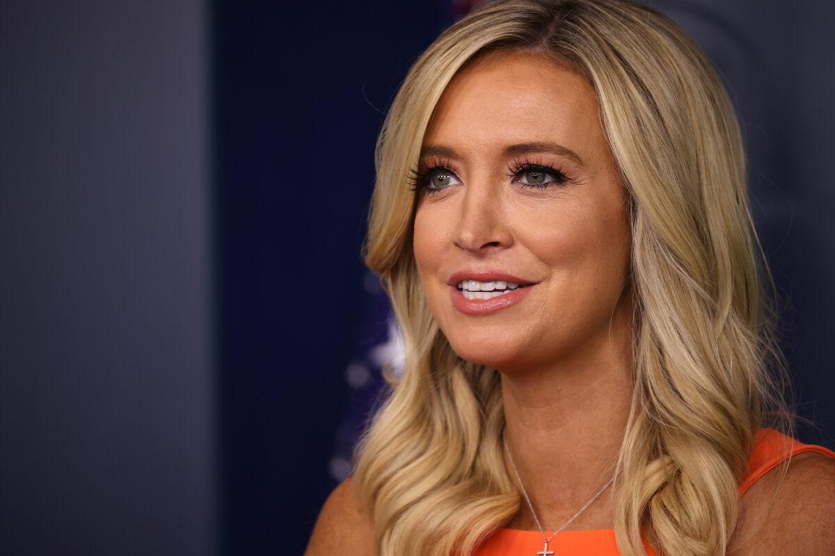 White House Press Secretary Kayleigh McEnany holds a news conference in the Brady Press Briefing room at the White House in Washington on June 29, 2020. (Chip Somodevilla/Getty Images)