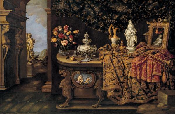 "The Five Senses," circa 1675–1700, by Giovanni Battista Manerius. Oil on canvas; 57 inches by 89.4 inches. (Public Domain)