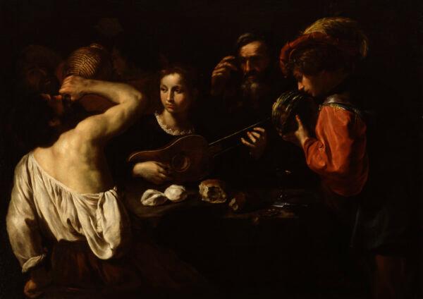 "Allegory of the Five Senses," circa 1630, by Pietro Paolini. Oil on canvas; 49.2 inches by 68.1 inches. Walters Art Museum, Baltimore. (Public Domain)