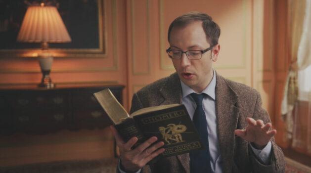 Evan Mantyk, the president of the Society of Classical Poets, appears in the documentary "When the Plague Arrives."