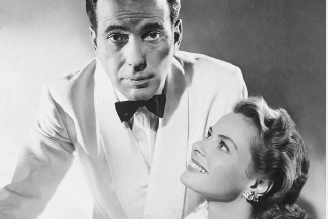 Rick (Humphrey Bogart) and Ilsa (Ingrid Bergman) in "Casablanca." Warner Bros. (Fair Use)