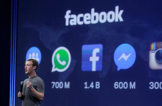 CEO Mark Zuckerberg gives the keynote address during the Facebook F8 Developer Conference in San Francisco, Calif., on March 25, 2015. (Eric Risberg/AP Photo)