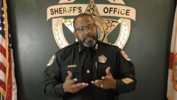 Clay County Sheriff Darryl Daniels addresses a press conference on March 12, 2019. (Clay County Sheriffs Office)