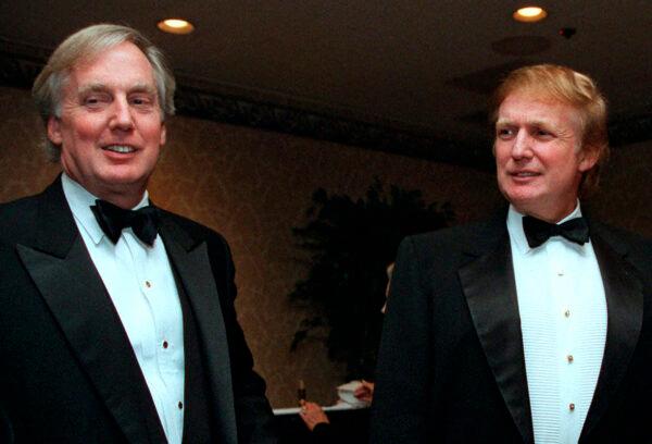 Robert Trump and Donald Trump at an event in New York on Nov. 3, 1999. (Diane Bonadreff, File/AP Photo)