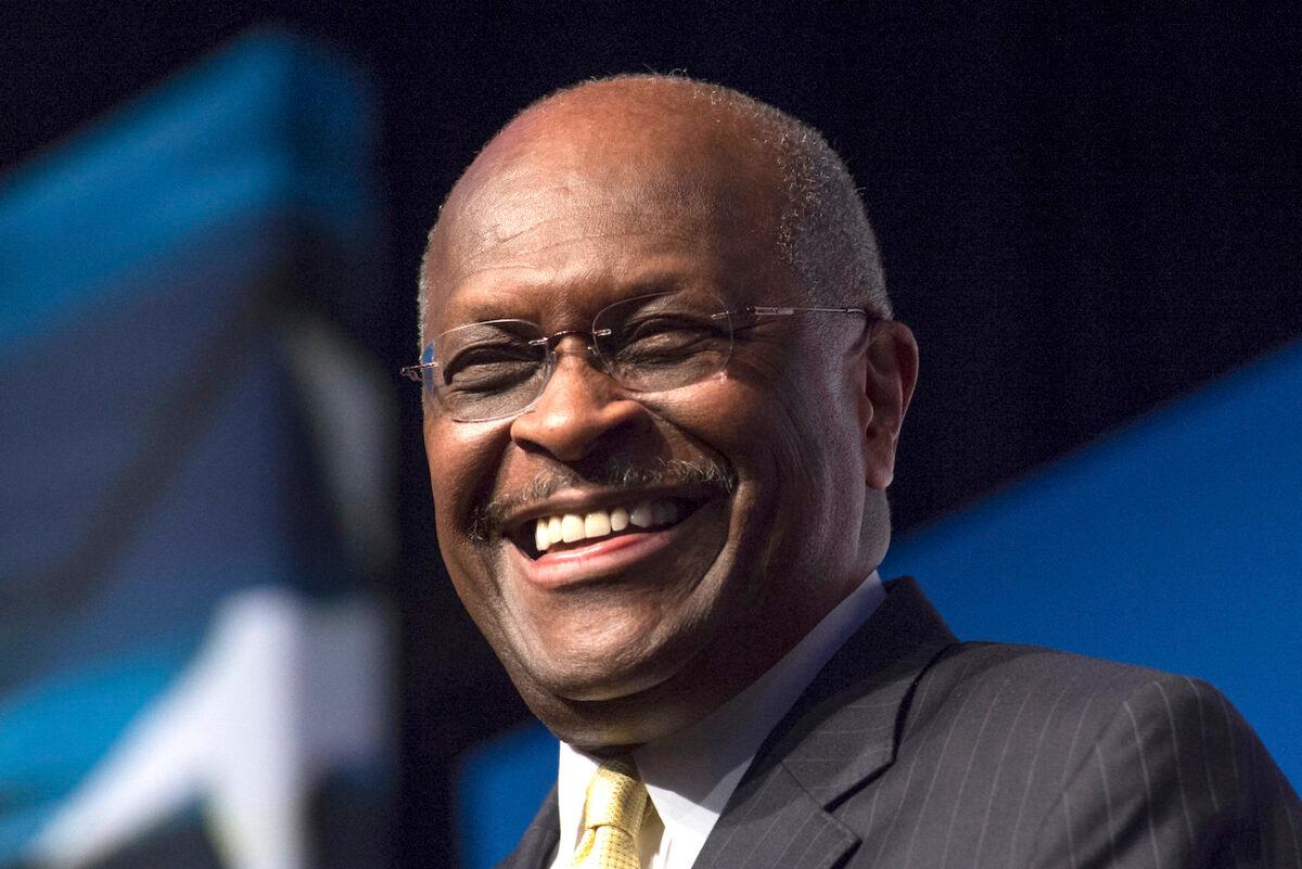 Herman Cain speaks in Washington on June 20, 2014. (Molly Riley/AP Photo)