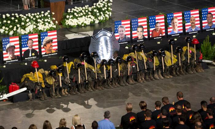 Arizona Governor Honors 19 Fallen Firefighters Who Died in Yarnell Hill Wildfire
