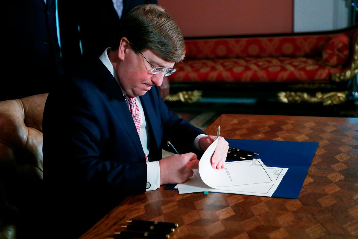 Mississippi Republican Gov. Tate Reeves. (ROGELIO V. SOLIS/POOL/AFP via Getty Images)