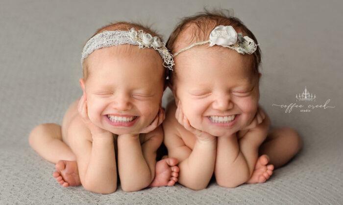 Photographer Edits Full Toothy Grins Onto Professional Baby Photos With Hilarious Results