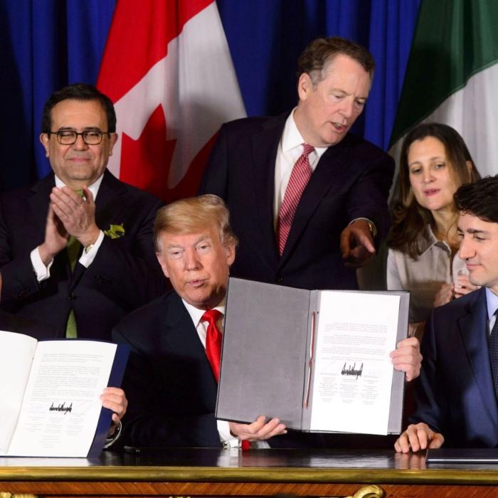 Trump Says Freeland’s Departure Is Better for ‘Making Deals’