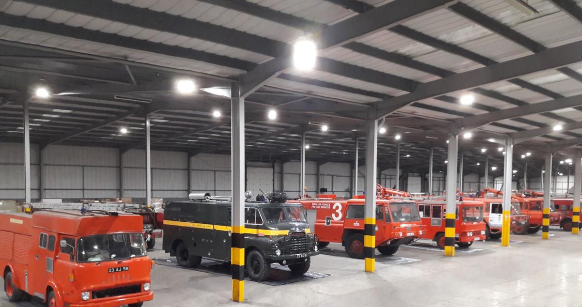 Restored fire engines (Caters News)