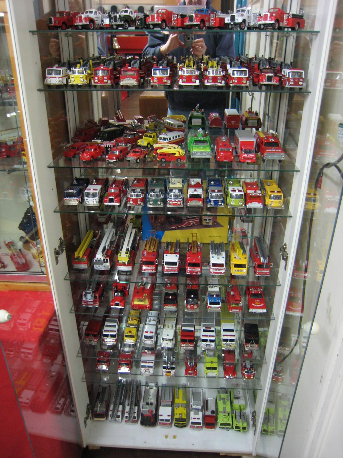 A small portion of Steve's fire engines. (Caters News)